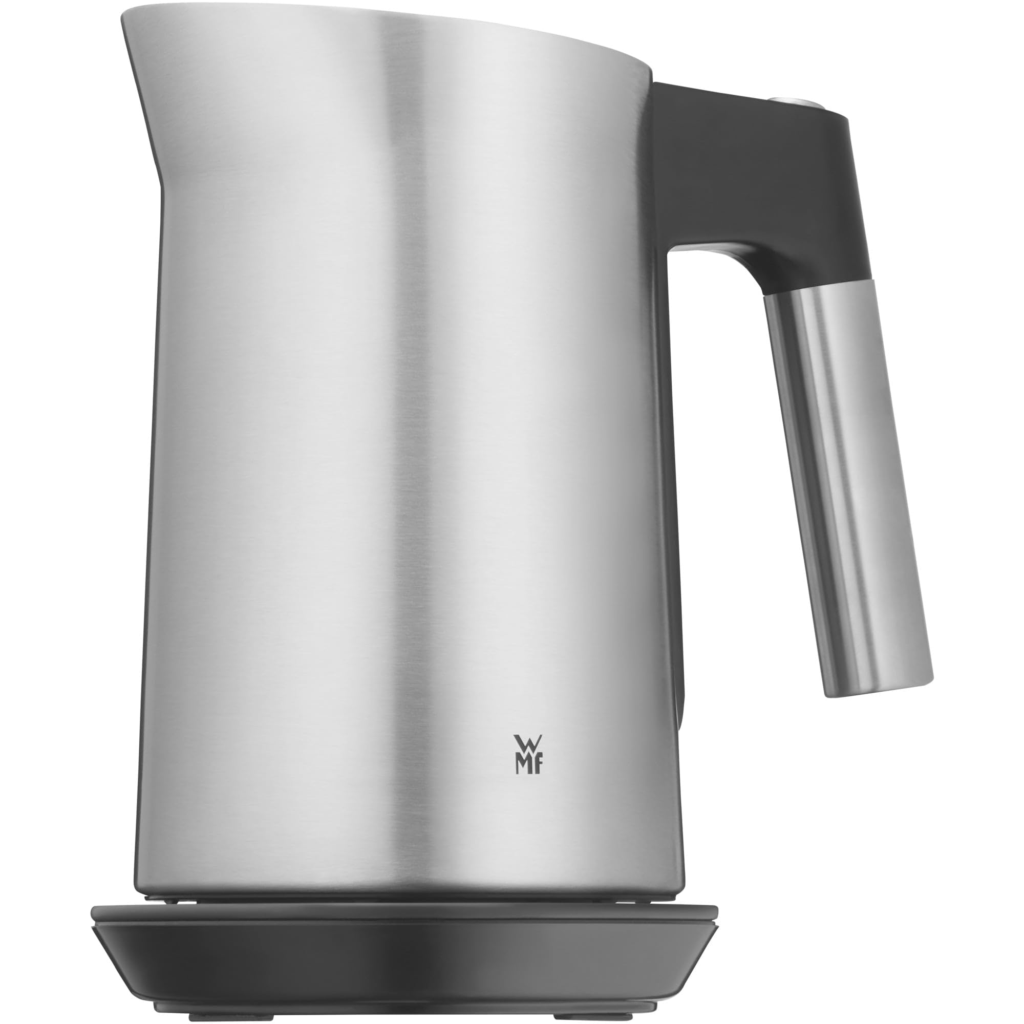 WMF Kineo Hervidor de agua con ajuste de temperatura, 1,6 l, filtro de cal, 3000 W, indicador de temperatura en vivo, hervidor eléctrico de agua de acero inoxidable mate