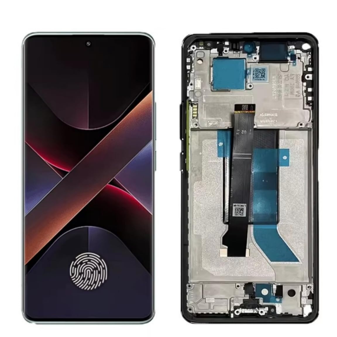 SHOWGOOD Écran tactile LCD de rechange pour Xiaomi Poco X7 24095PCADG Noir avec cadre
