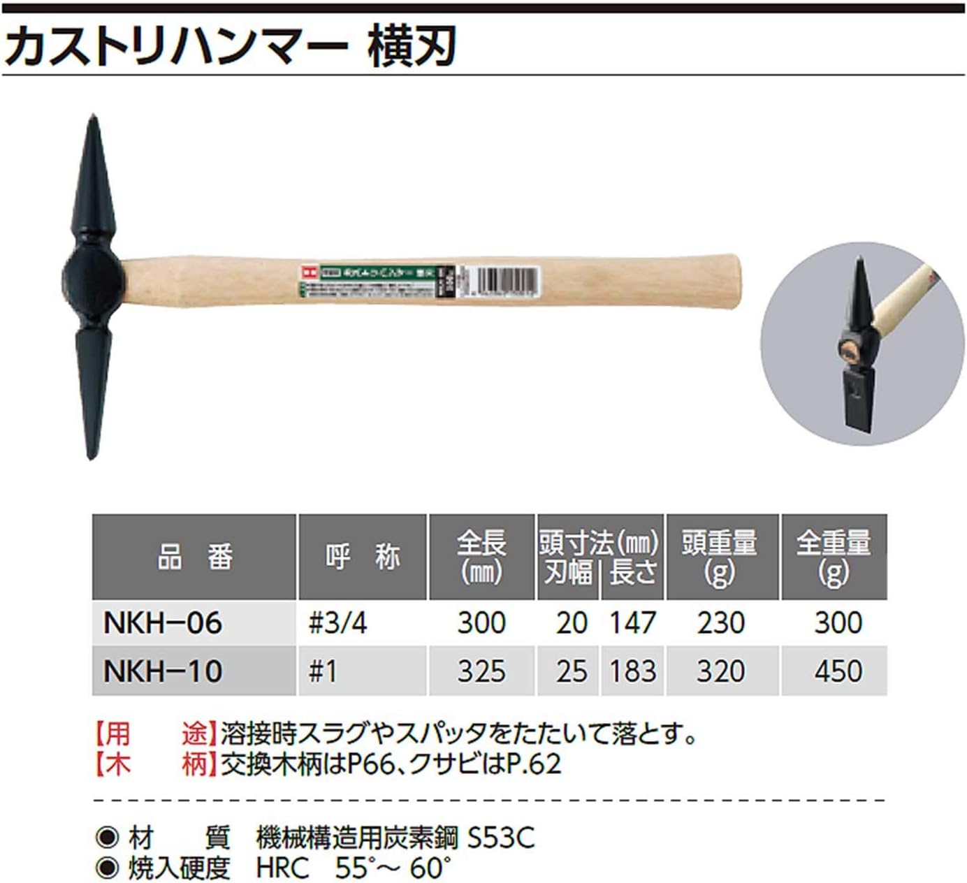 Oetch Industries NKH-06 Castry Hammer 3/4