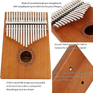 Kalimba 17 clés Touche Pouce Piano Professionnel,Doigt Instrument Musique en bois noyer massif Haute Qualité (bois) - Les Beatles, Paul McCartney, John Lennon, RIngo Starr, George Harrison Kalimba 17 clés Touche Pouce Piano Professionnel,Doigt Instrument Musique en bois noyer massif Haute Qualité (bois) – Image 5