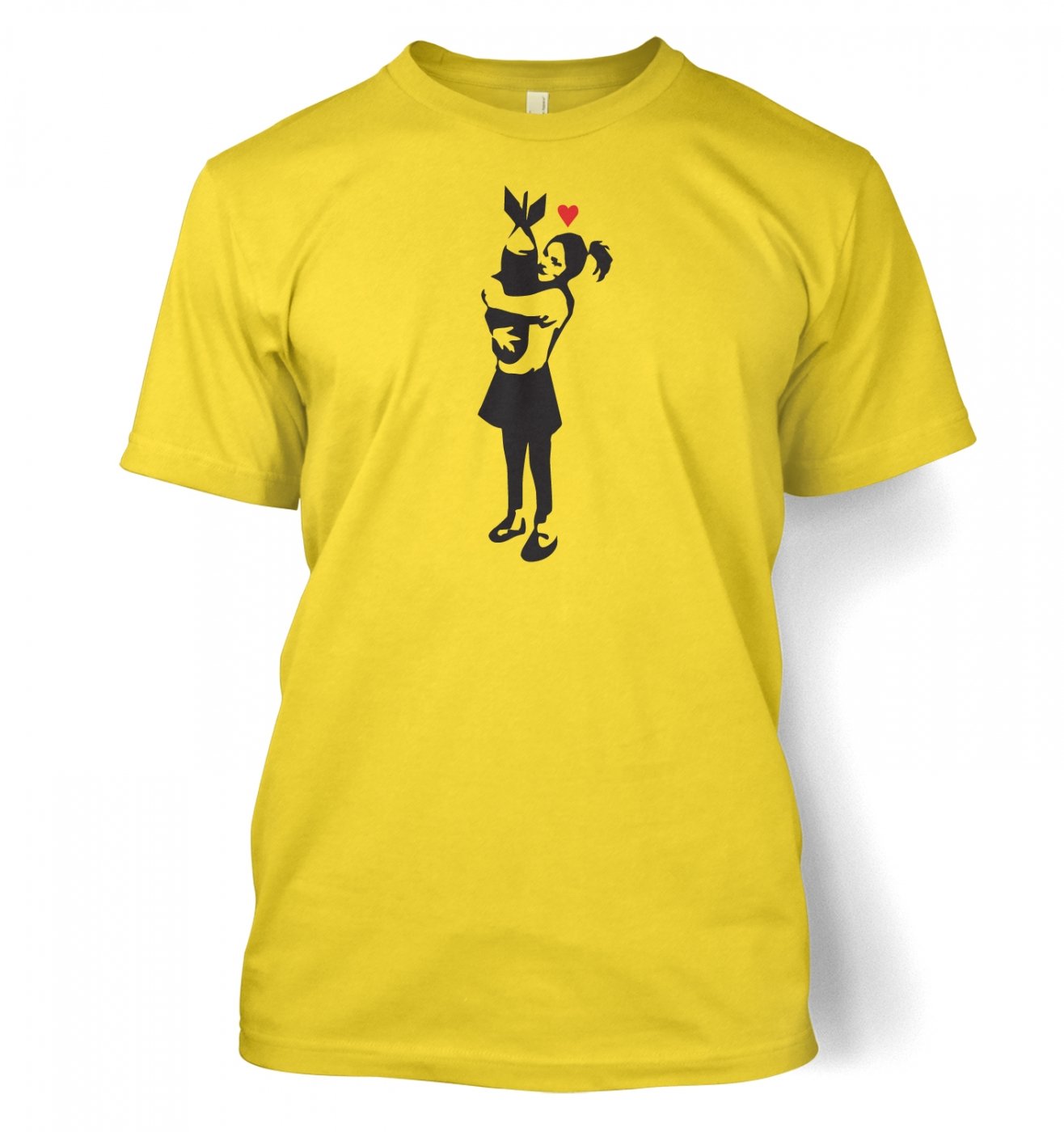 Banksy By Big Mouth Yellow Banksy Bomb Hugger T-Shirt - Daisy Large (42/44")