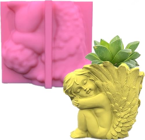 Molde de maceta para cemento, silicio, bricolaje, moldes para jarrones, plantas de hormigón, hechas a mano, herramienta de decoración del hogar,