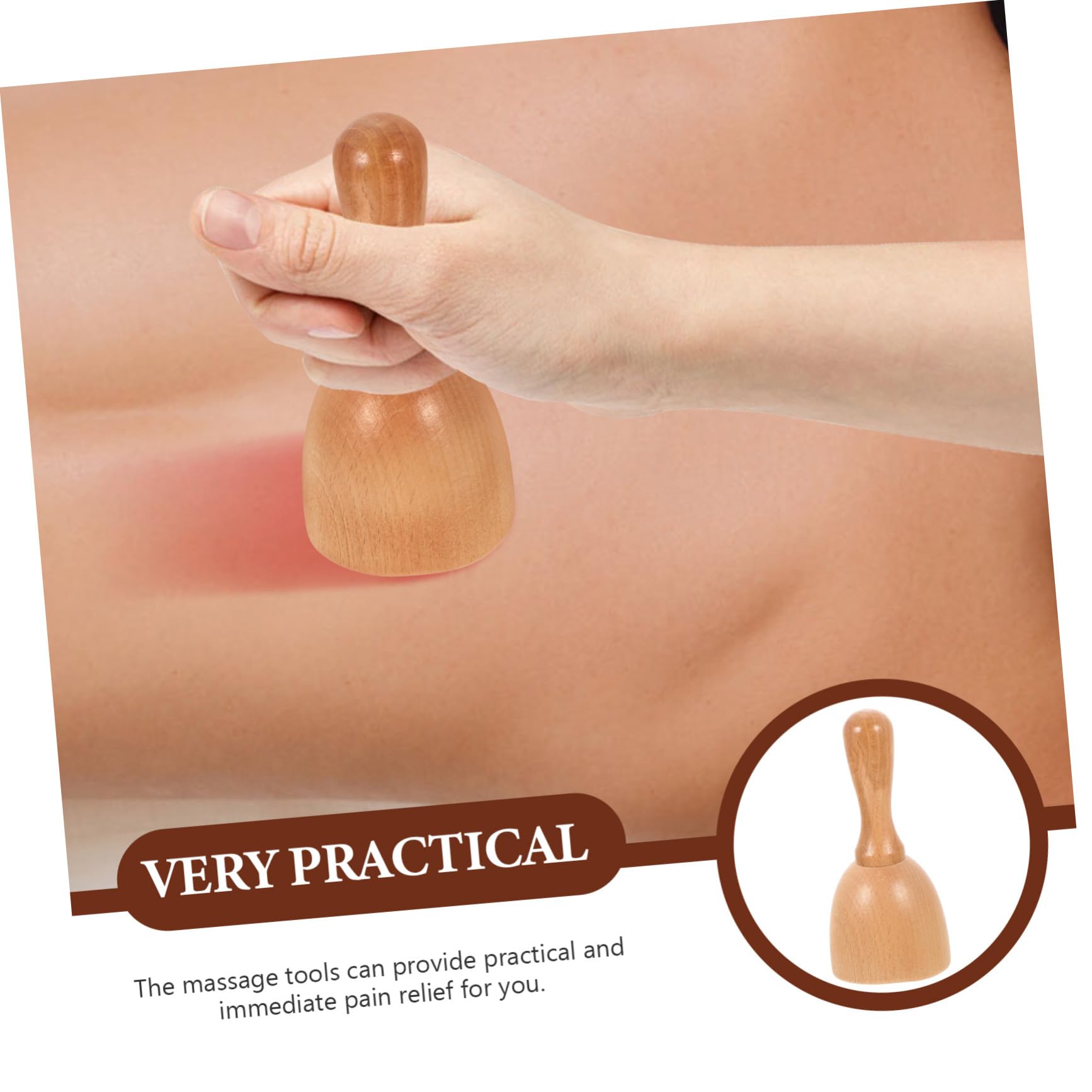 Herramienta Masaje Facial de Madera Taza para Maderoterapia y Relajación Corporal Masajeador Guasha y Duradero para Cuello Espalda y Piernas Uso Doméstico y Regalo Práctico