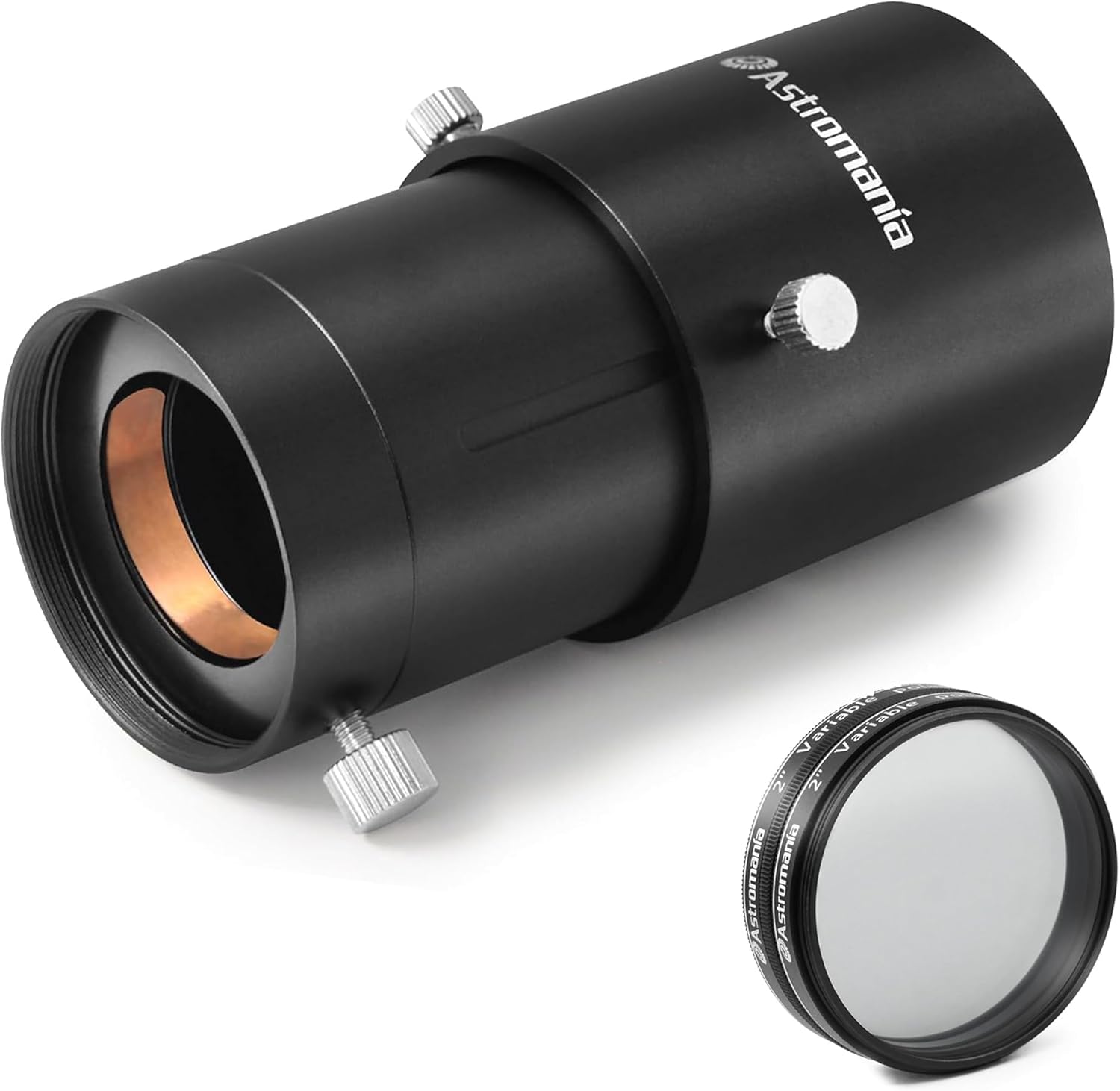 Astromania 2" Variable Grey Polarizing Filter - Bundle with - 2" Variable Universal Camera Adapter