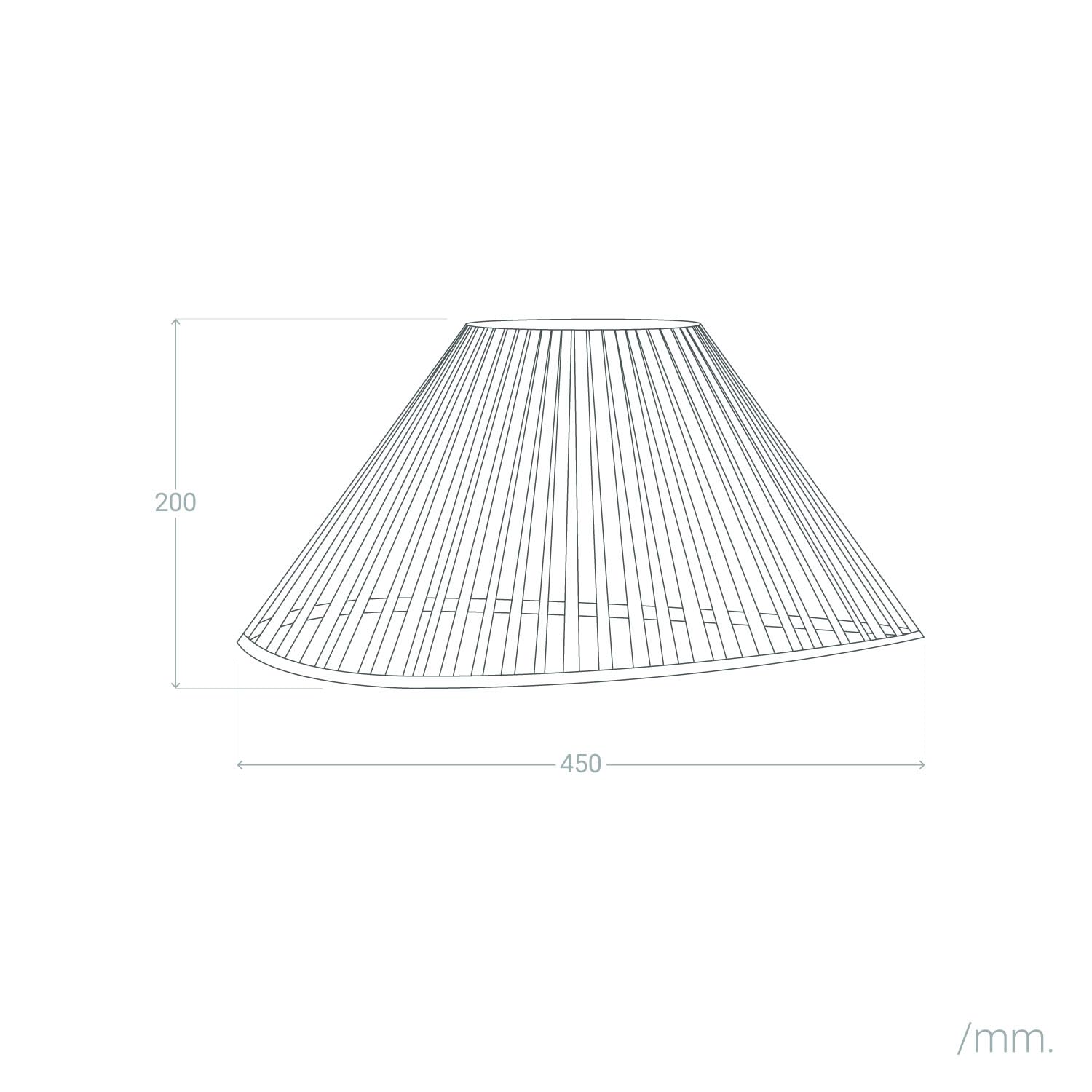 LEDKIA LIGHTING Paralume Lampada Sospensione in Carta Intrecciata Gertxen Ø450 mm