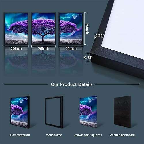 Miniatura 48 de Lapremoly Lienzo decorativo de pared para cocina, comedor, decoración de pared, obra de arte, copa de vino, pintura de pared, marco moderno de