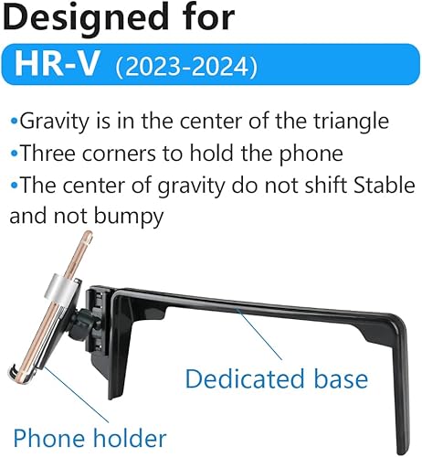 Miniatura 6 de Soporte para teléfono de coche para Honda HRV HR-V 2023 2024 2025 2026 Accesorios para interiores de automóvil, mejor soporte para teléfonos