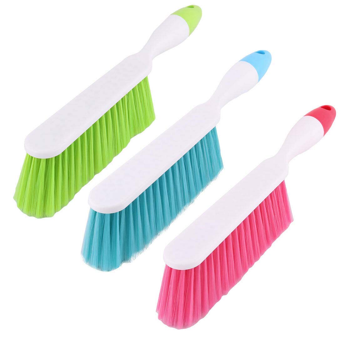 Magic Providers Long Bristle Dust Cleaning Brush β Pack of 2 | Ideal for Carpet Cleaning, Car Seat, Bed, Sofa, Curtains, Mats and Household Upholstery Cleaning Multipurpose Brush (Assorted Colours) 4