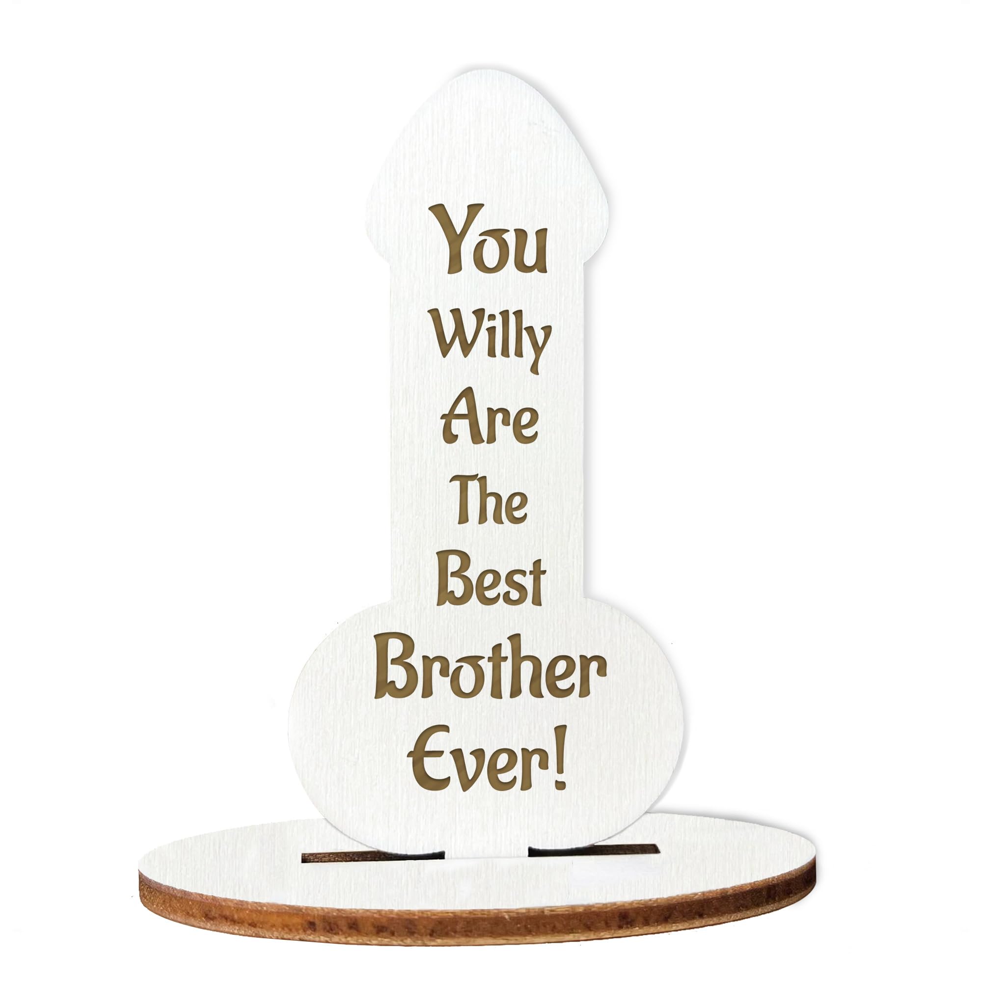 Red Ocean FUNNY Brother Gift Engraved Plaque Brother Christmas Birthday Gift From Sister Joke Gift For Him