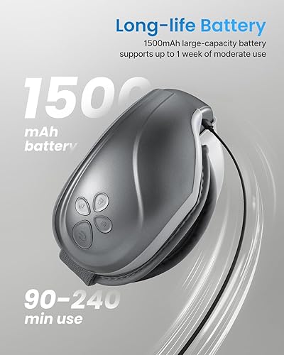 Miniatura 75 de RENPHO Eyeris - Masajeador de ojos con calor, regalos de cumpleaños y Navidad para nietos, mamá, papá, mujeres, hombres, masajeador facial, máscara