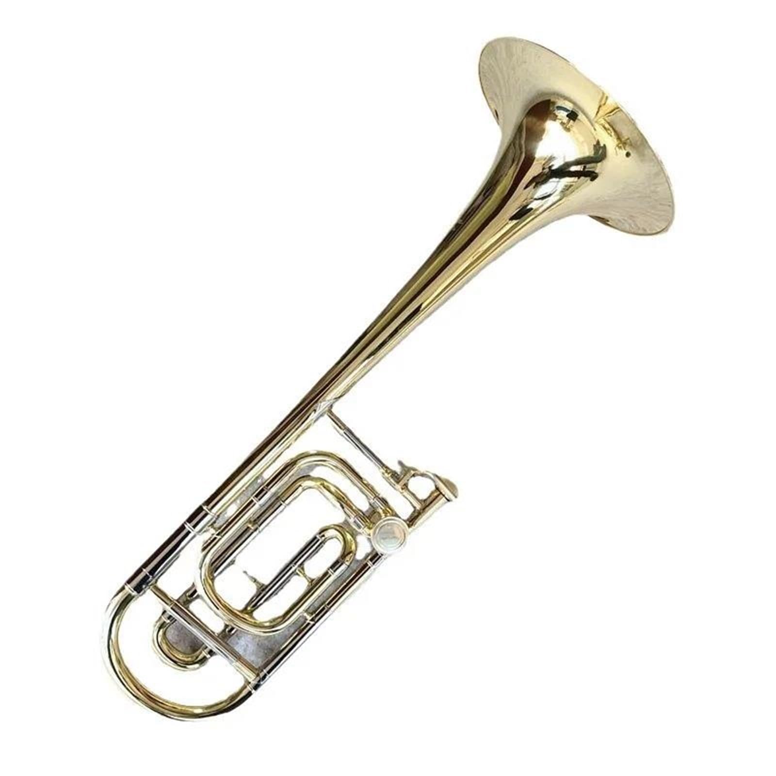 B-Posaune Instrument Goldlack Kolben Profiposaune