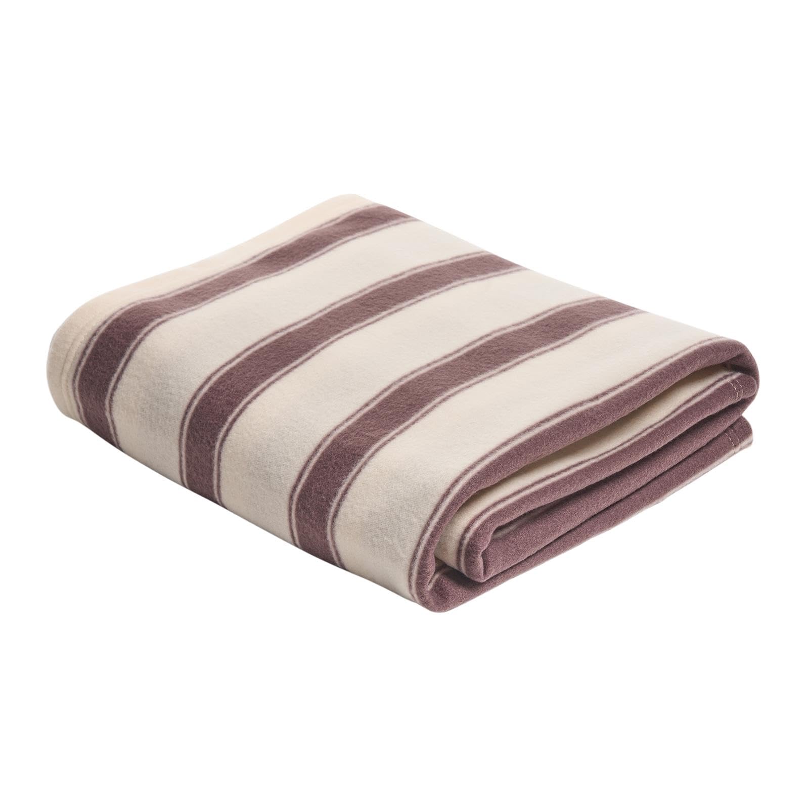 Ohs Chocolate Throw Blanket For Bed, Soft Warm Cosy Vintage Stripe Throws For Sofas Settee Decorative Polar Fleece Blanket Lightweight Comfy Single Bed Throw,