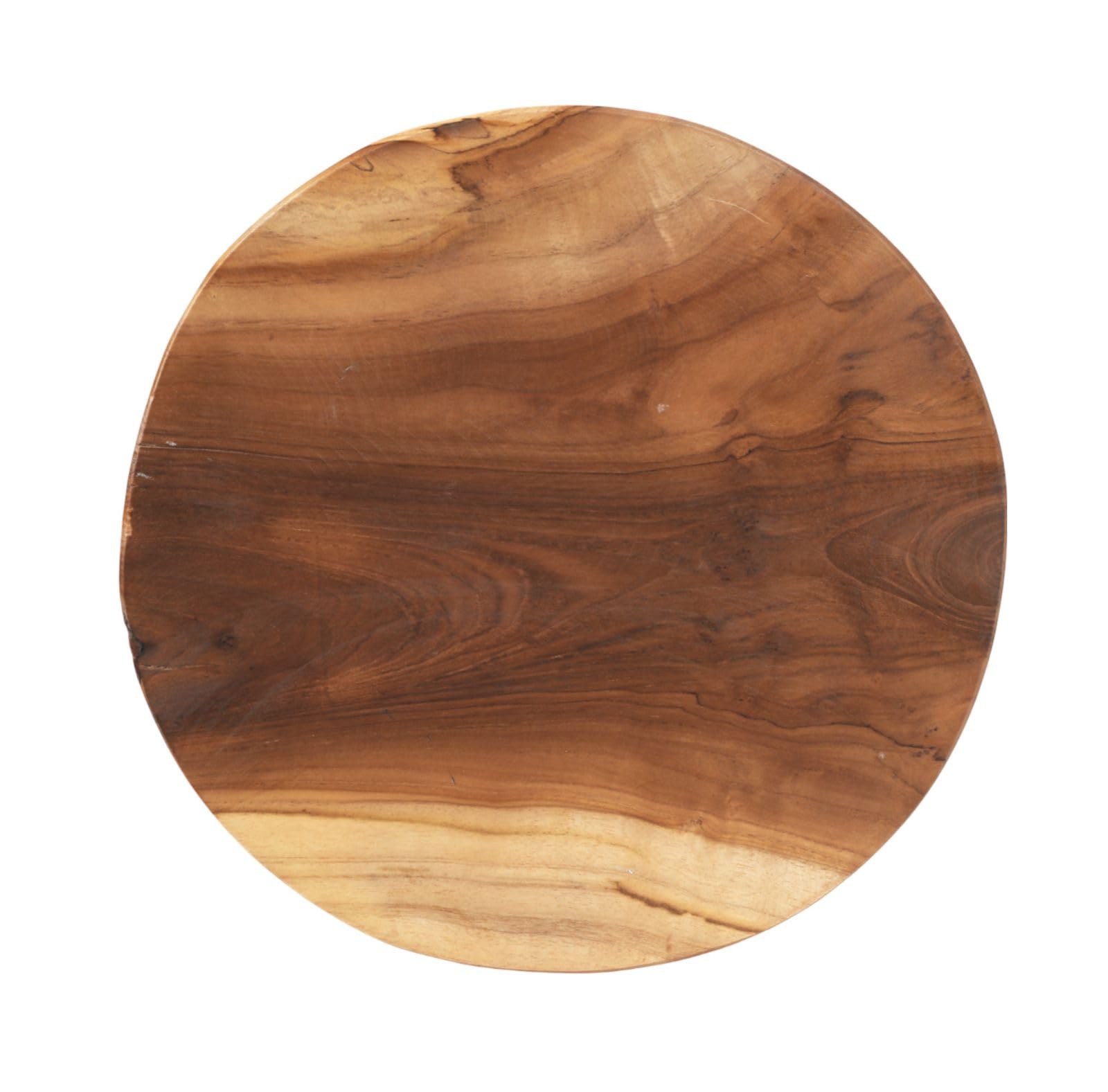 Barhocker Teakholz Holzhocker Tresenhocker Küchenhocker Kansas Massivholz | BURI Bistrohocker aus massivem Teakholz mit natürlicher Holzoptik für Küche, Bar und langlebigen Sitzkomfort im Wohnbereich