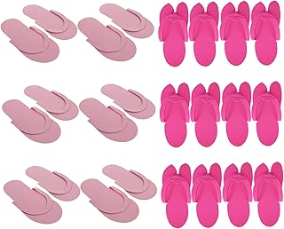 SUPVOX 12 Pares De Chinelos Descartáveis Chinelos De Sandália Chinelos De Viagem Chinelos Antiderrapantes Para Chinelos De Pedicure De Espuma Sandálias De Manicure