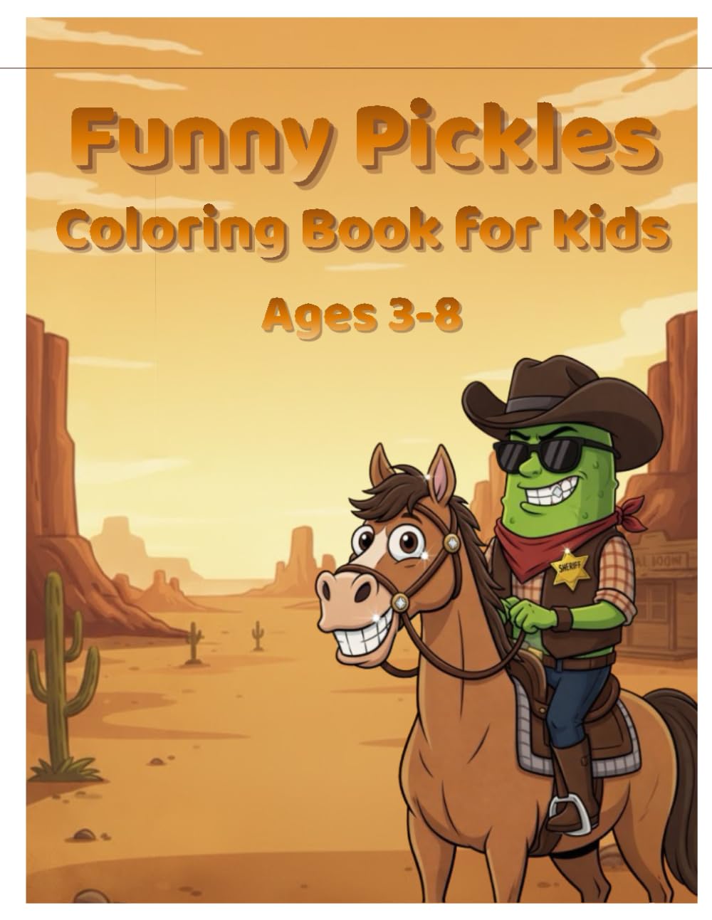 Funny Pickles Coloring Book for Kids: Cute and Silly Pickle Characters for Creative Fun