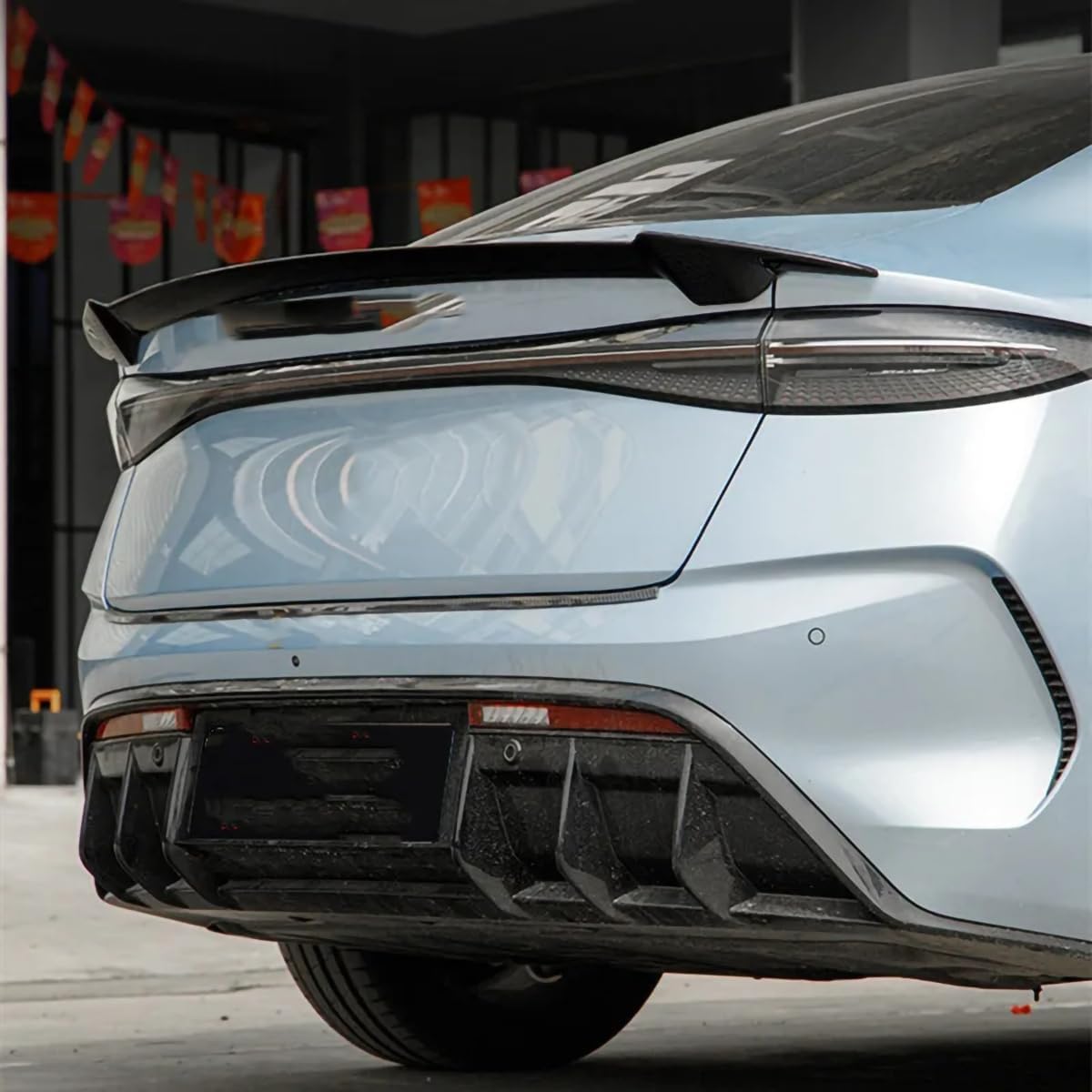 FGMSSOUG Aileron Arrière Spoiler Pour BYD Seal 2022 2023 2024 - Becquet Coffre Gloss Black