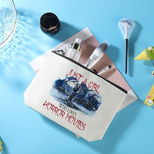 Miniatura 6 de Regalos de películas de terror, mercancía de película de terror, divertida bolsa de maquillaje para niñas, mujeres, sus amigas, hermanas, mejores