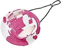 Vista 19 de Sombrero de princesa de ala redonda, visera para mascotas, sombrero poroso de malla para perro con agujeros para las orejas para perros pequeños