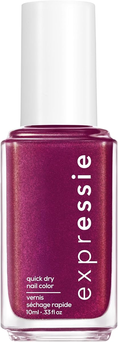 Essie expressie, Esmalte de uñas de secado rápido, vegano sin 8, rosa magenta, Mic Drop-It-Low, 0,33 onzas líquidas
