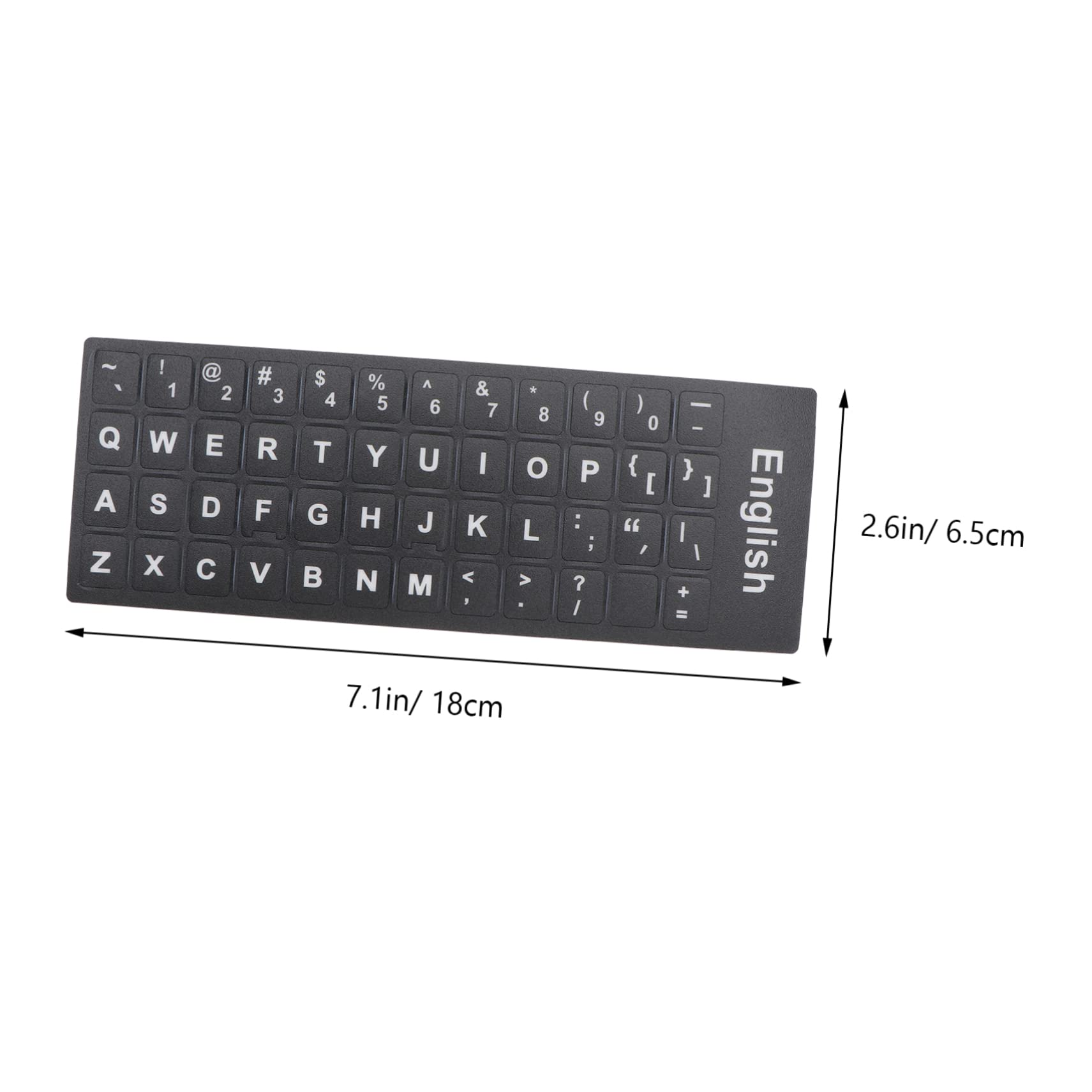 Mikikit 80stücke Teiliges Tastaturaufkleber Mehrsprachige Selbstklebende Aufkleber Für Englisches Tastaturlayout Einfach Anzubringen Für Sprachlerner Auffrischung Abgenutzter Tasten