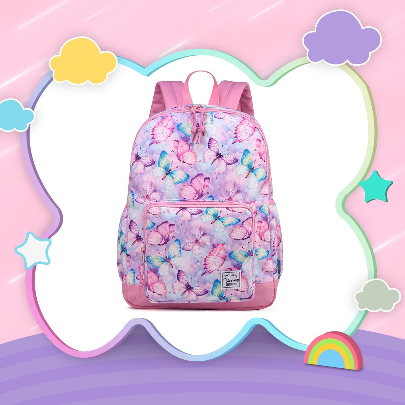 VASCHY Kids backpacks, Cute Lightweight Water Resistant Preschool Backpack for Boys and Girls Chest Strap | Cute, Lightweight, Water Resistant, Chest Strap - Image 8