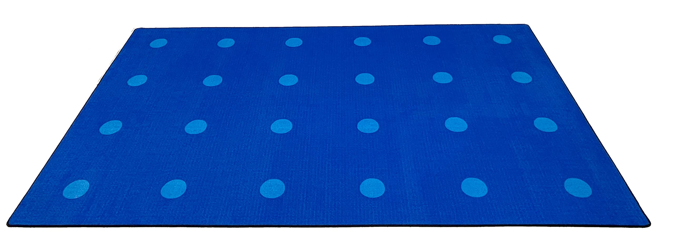 KidCarpet On The Spot Seating Classroom Carpet 10 X 12 Rectangle Blue on Blue