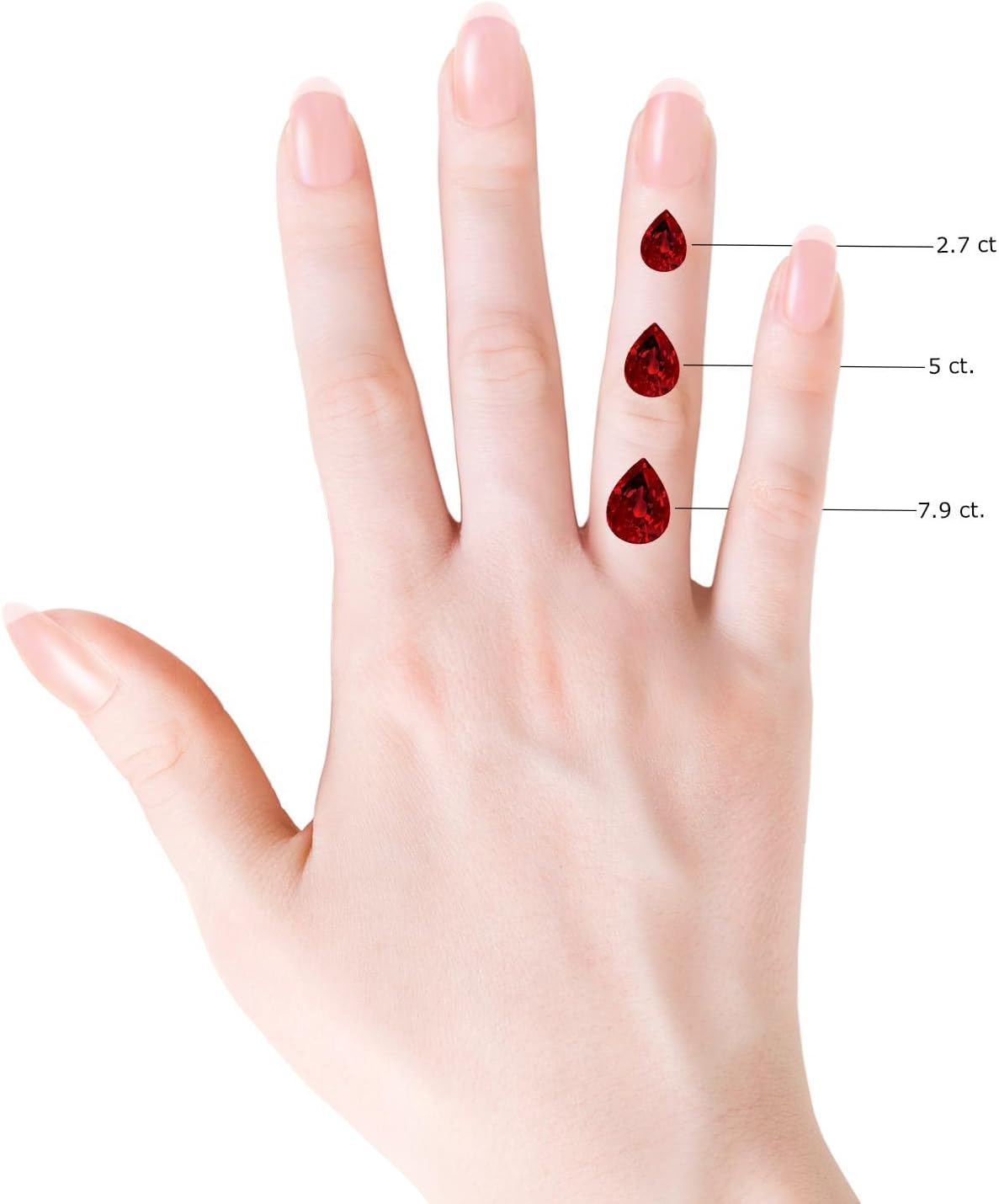 Angara Lab Grown Vintage Style Pear-Shaped Ruby Engagement Ring with Accents in 14K Solid Gold/Platinum | July Birthstone, Birthday, Anniversary, Wedding Jewelry Gift for Women - Image 6