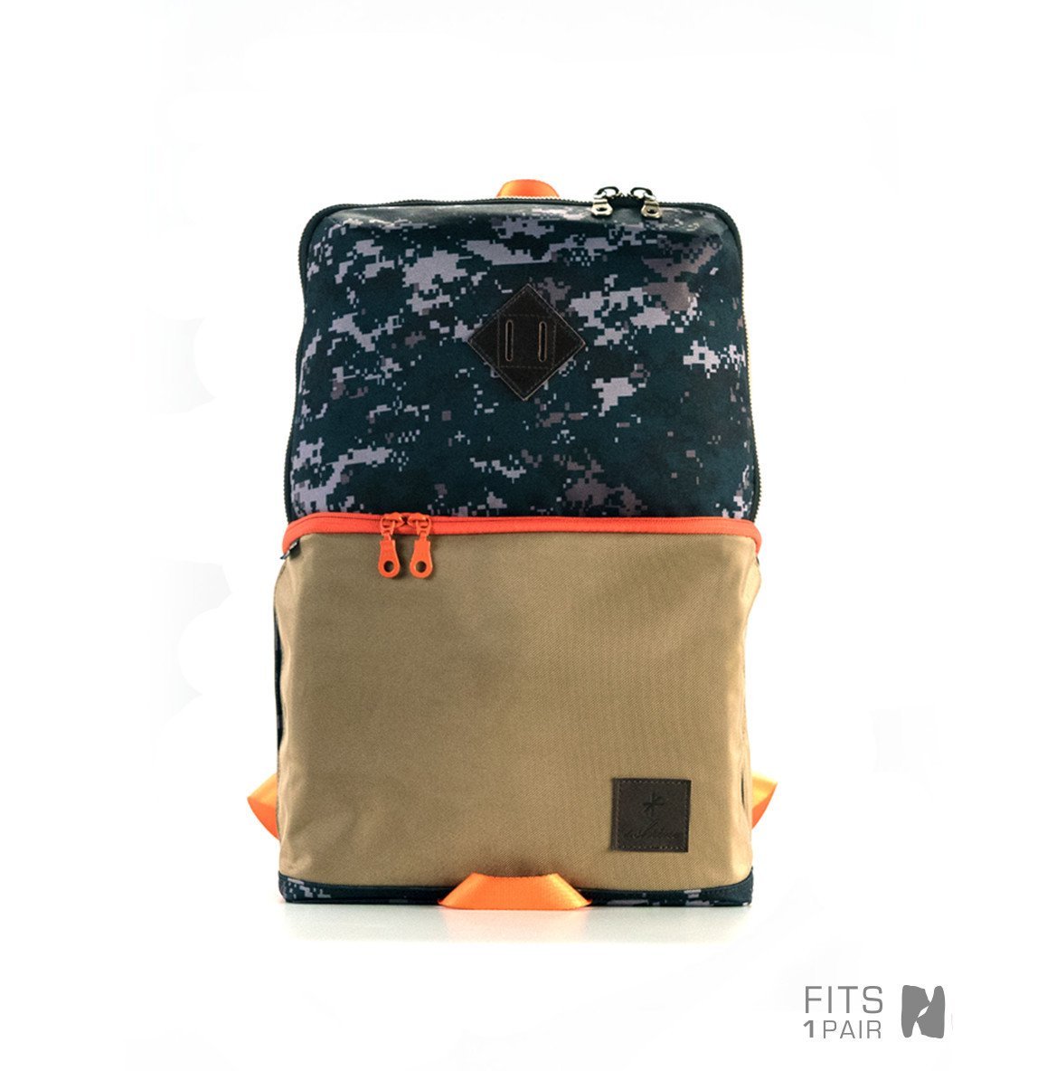 The Shrine Sneaker Daypack, Navy/Tan, One Size