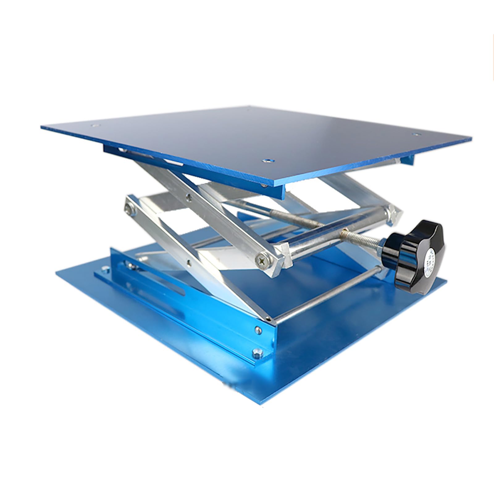 Edelstahl-Hebetisch, kleiner Hebetisch, 7,8 cm - 37,4 cm höhenverstellbar, 30 cm x 30 cm, 25 kg Tragkraft, ideal für Schulen und Labors