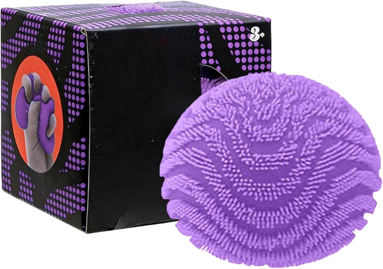 Fuzz Ball Fidget Stress Toy, Squishy Stress Ball, Fuzz Ball Squishy Stress Drop Malt Fuzz Balls Sensory for Adults Anxiety Stress Relief for Office, School & Travel (G1-2498)