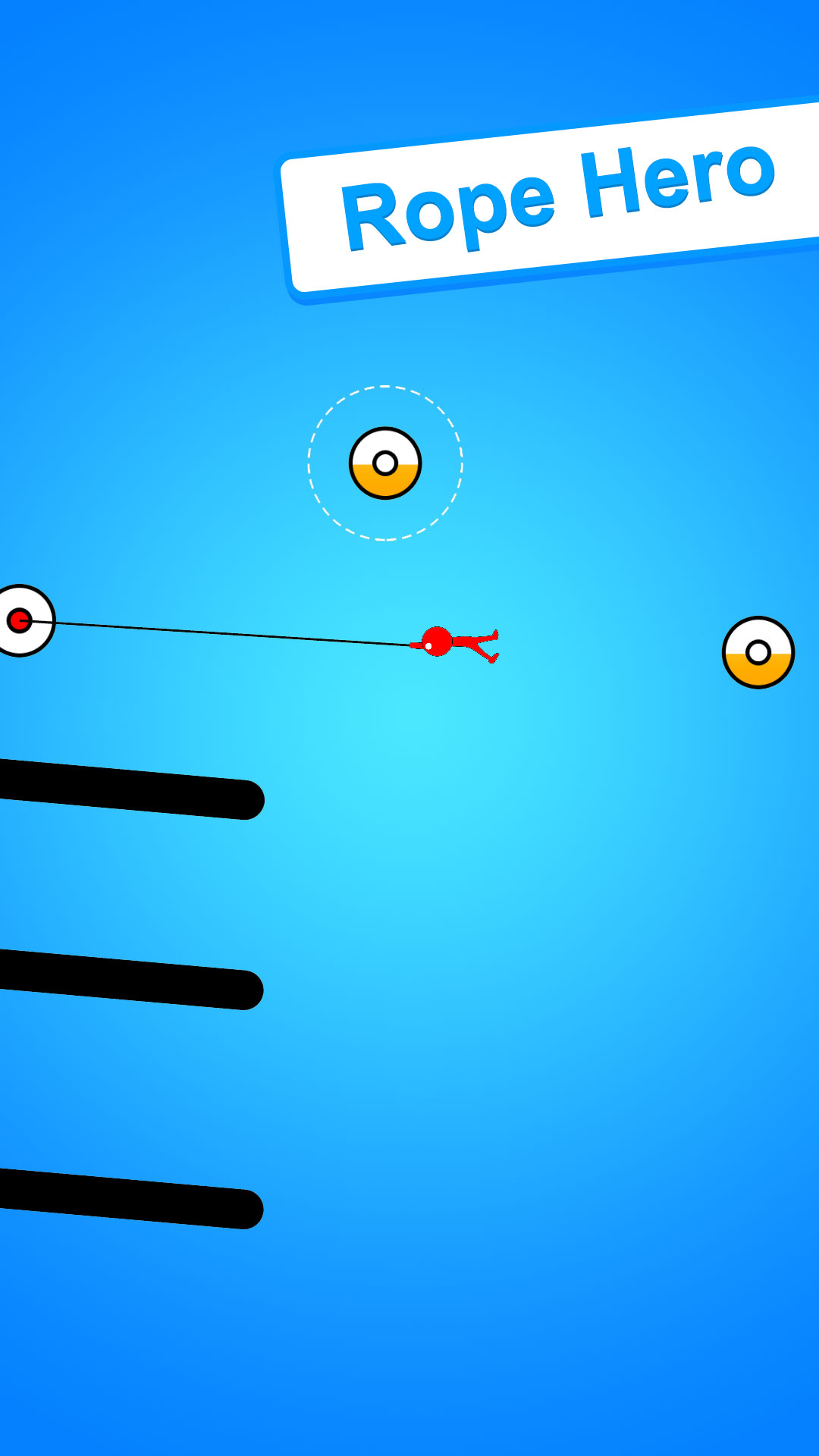 Flying Rope Object Stickman Hook Hero Rope Jump Master! SwingStar Challenge Spider Flying ...