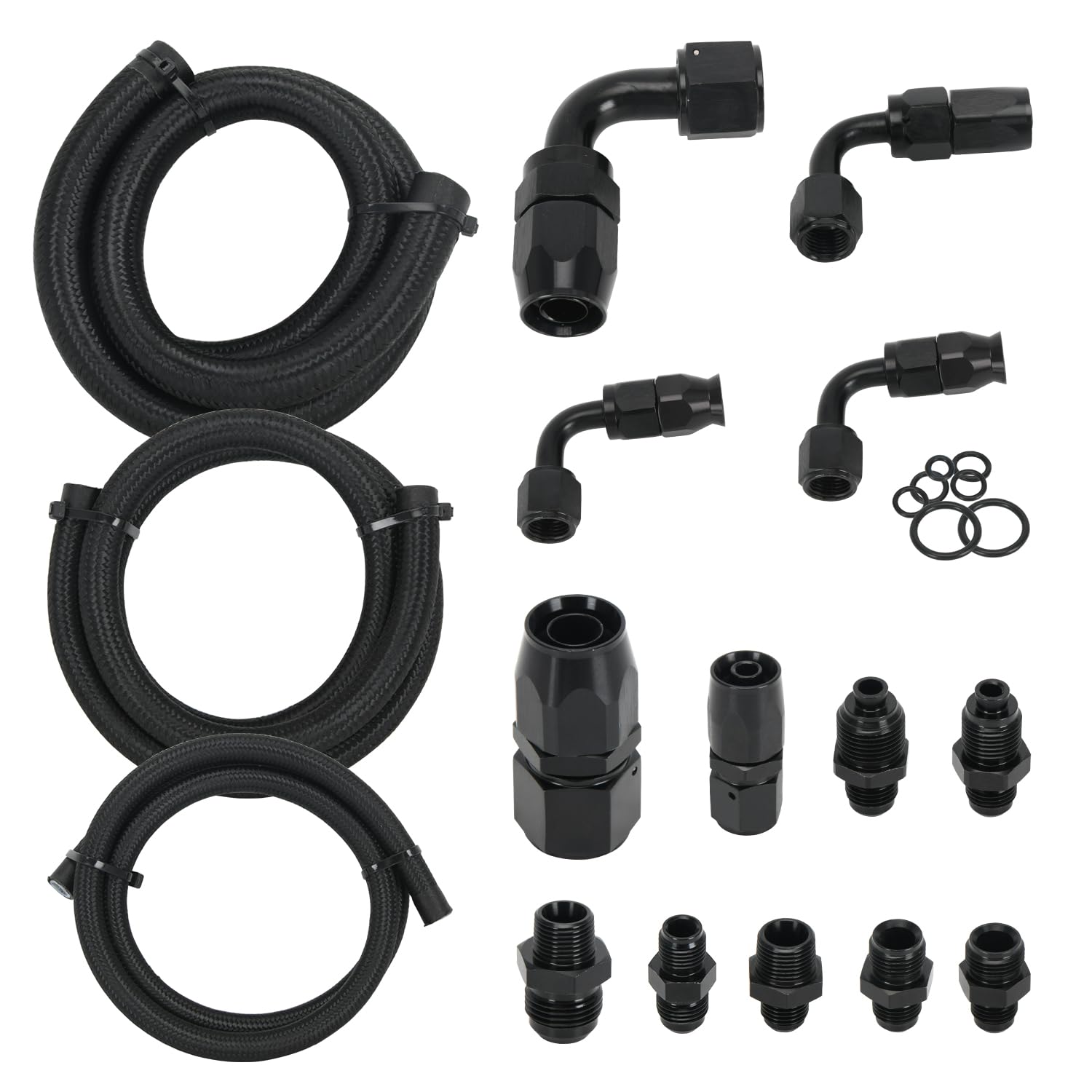 Remote Power Steering Reservoir line Kit Steering Pump Hose Fitting Kit