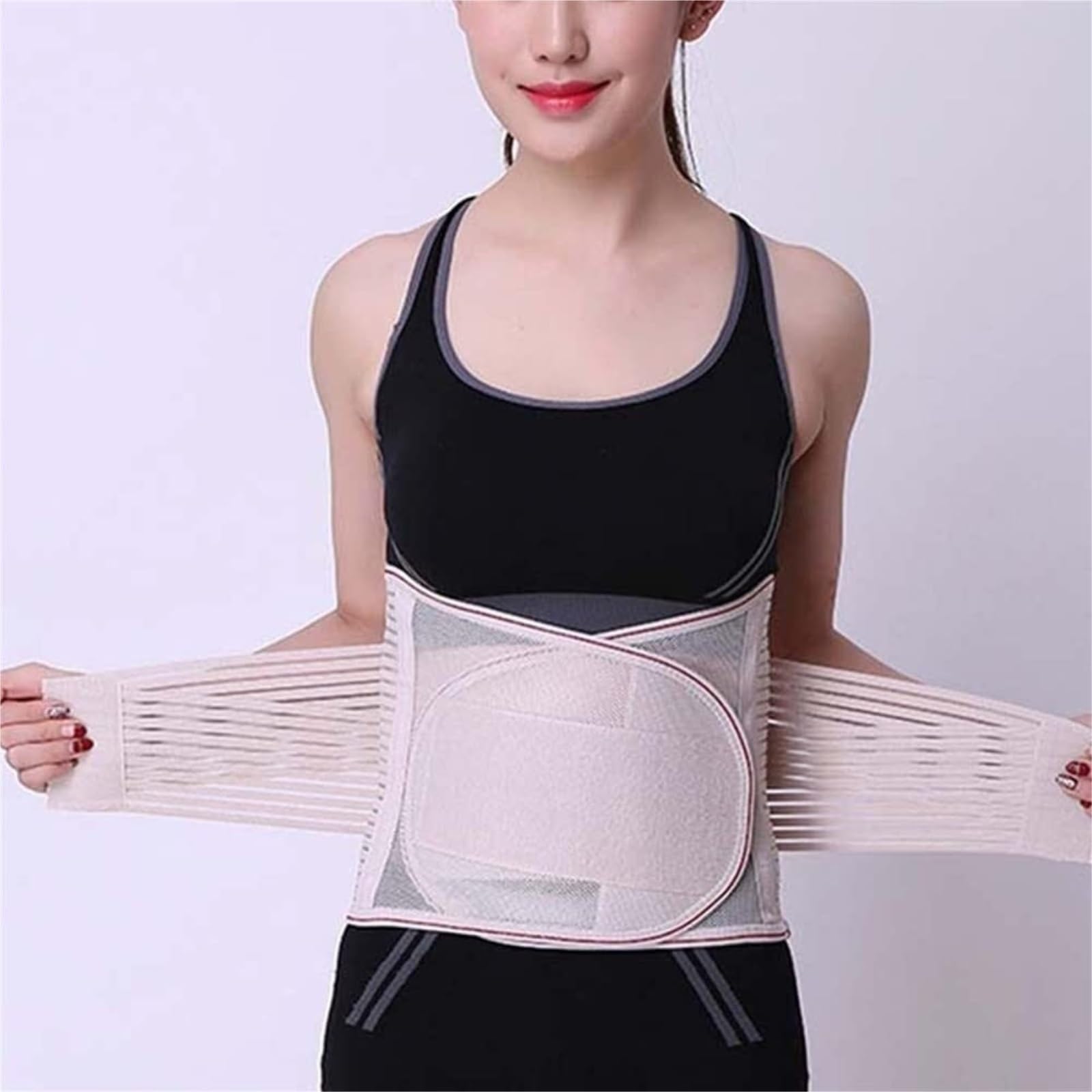Entrenador De Cintura Soporte Lumbar Transpirable Para La Espalda Baja, Cinturón De Descompresión Ajustable Para La Cintura, Corrector De Postura De La Espalda Fajas Reductoras Abdomen