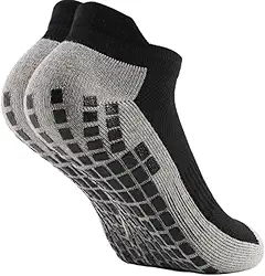 Kit 3 Meias Antiderrapantes Esportivas Masculina, Cano Baixo, Grip na Sola, Confortável, Não Escorrega, Perfeito para Esportes