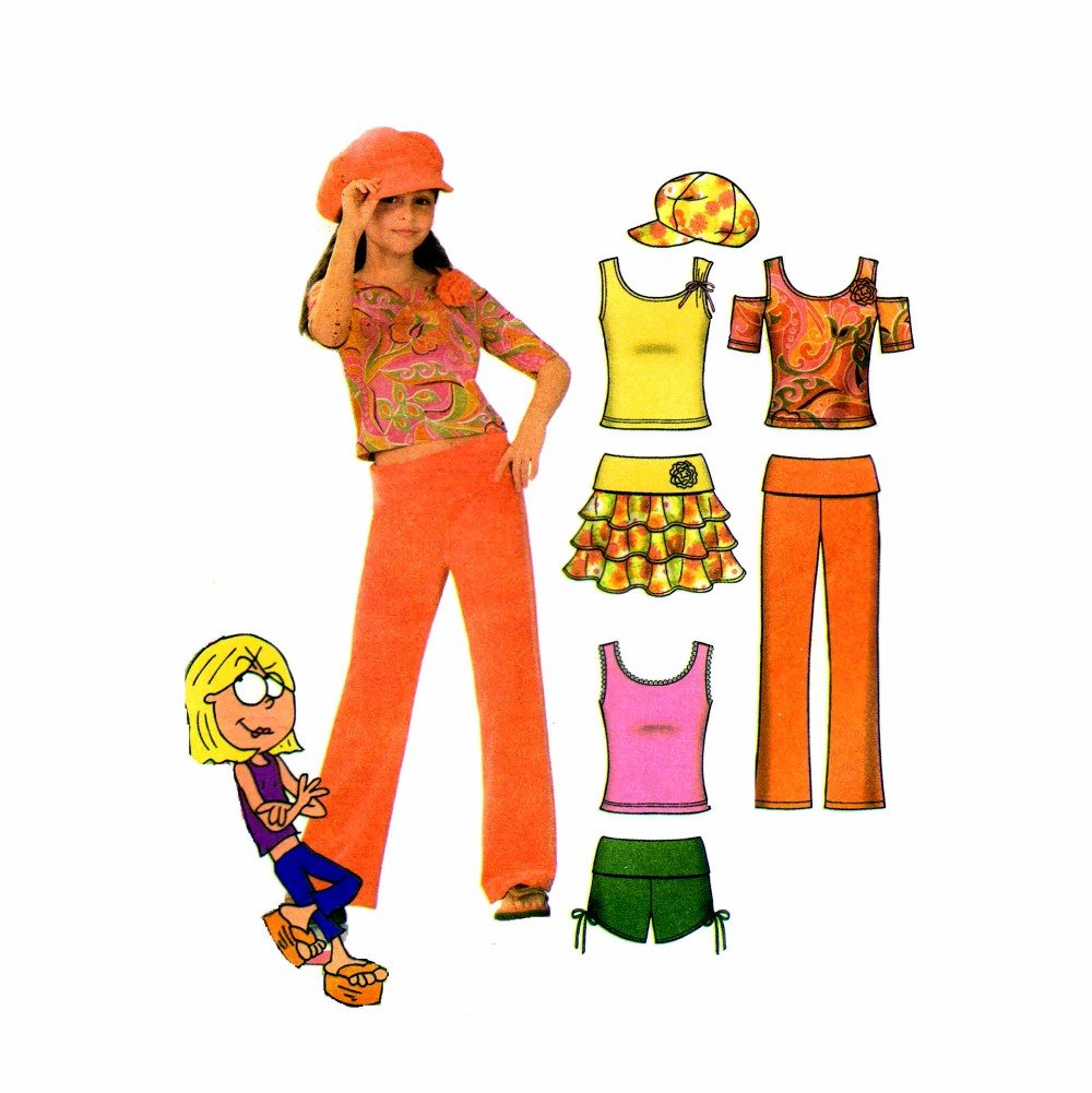 Patron Simplicity 4617 vêtements fille pour garde-robe été
