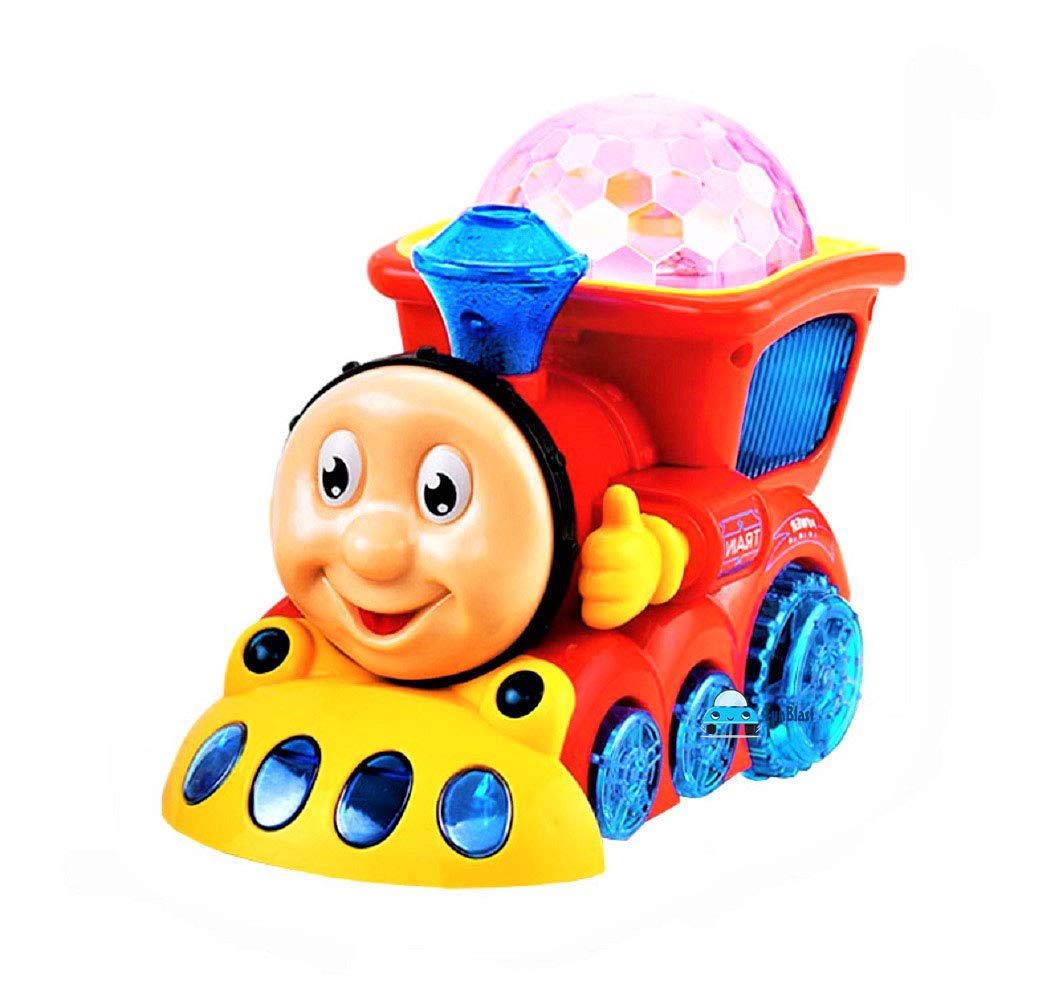 Buy FunBlast Train for Kids, Bump and Go Musical Engine Toy Train with