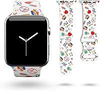 Vista 44 de Silicone Sport Watchband Compatible with Apple Watch