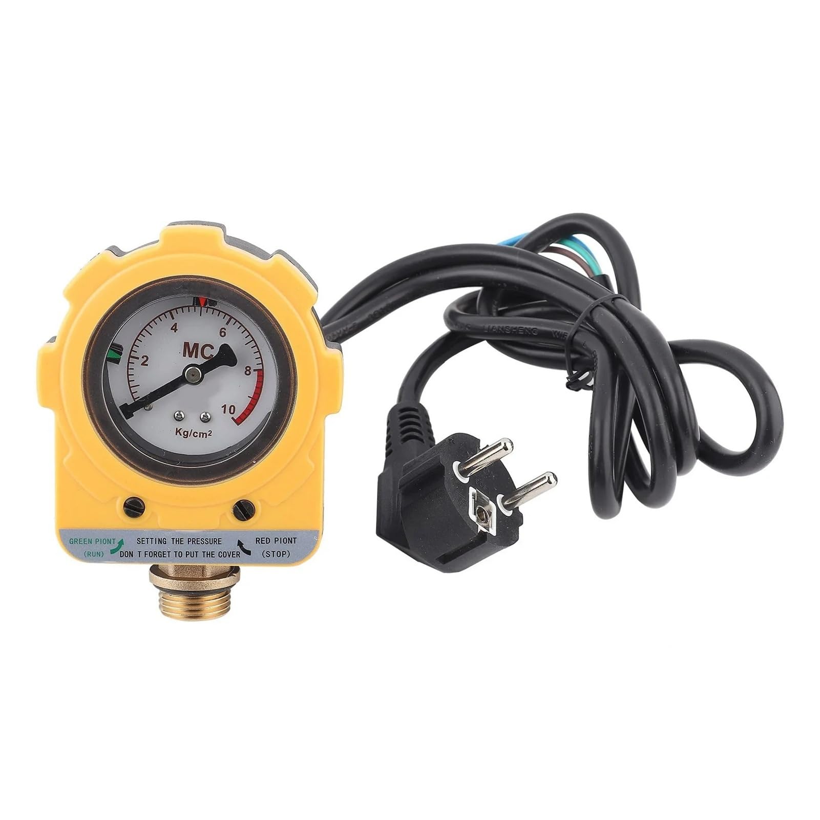 Interruptor de control de presión de 10 bares, 220V, 10 controladores de presión, interruptor electrónico for interruptor de presión de bomba de agua