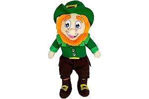 St Patricks Day Decorations Small Leprechaun Doll Figurine with Shamrock Hat Irish Plush