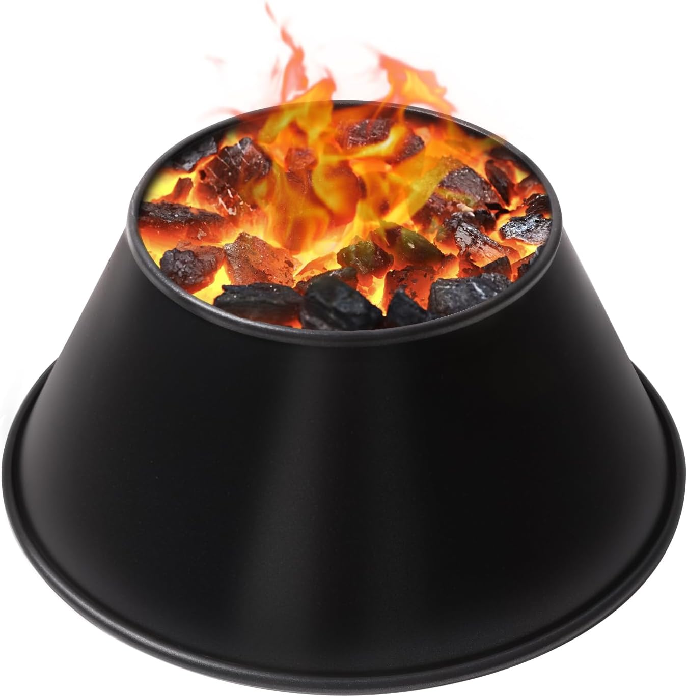 BBQ Whirlpool for Weber for Weber 22,26.75 Inches WSM Weber Smokey Mountain,Double Rolled Edge, Kettle Grill Accessories fit Kamado Joe,Big Joe and L/XL Big Green Egg Accessories(updated Version)