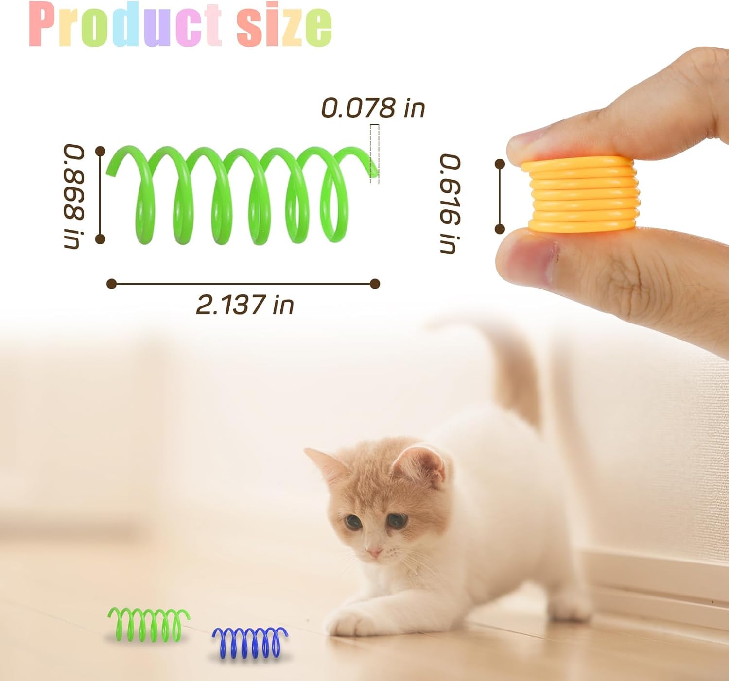 Interactive Cat Spiral Creative Spring Toy to Kill Time and Keep