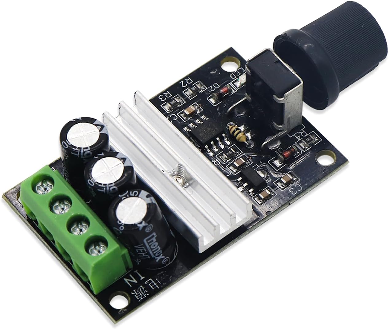 Electronic Spices PWM DC Motor Speed Controller Module 3A | 6V/12V/24V/28V | Adjustable Speed Switch 1203B