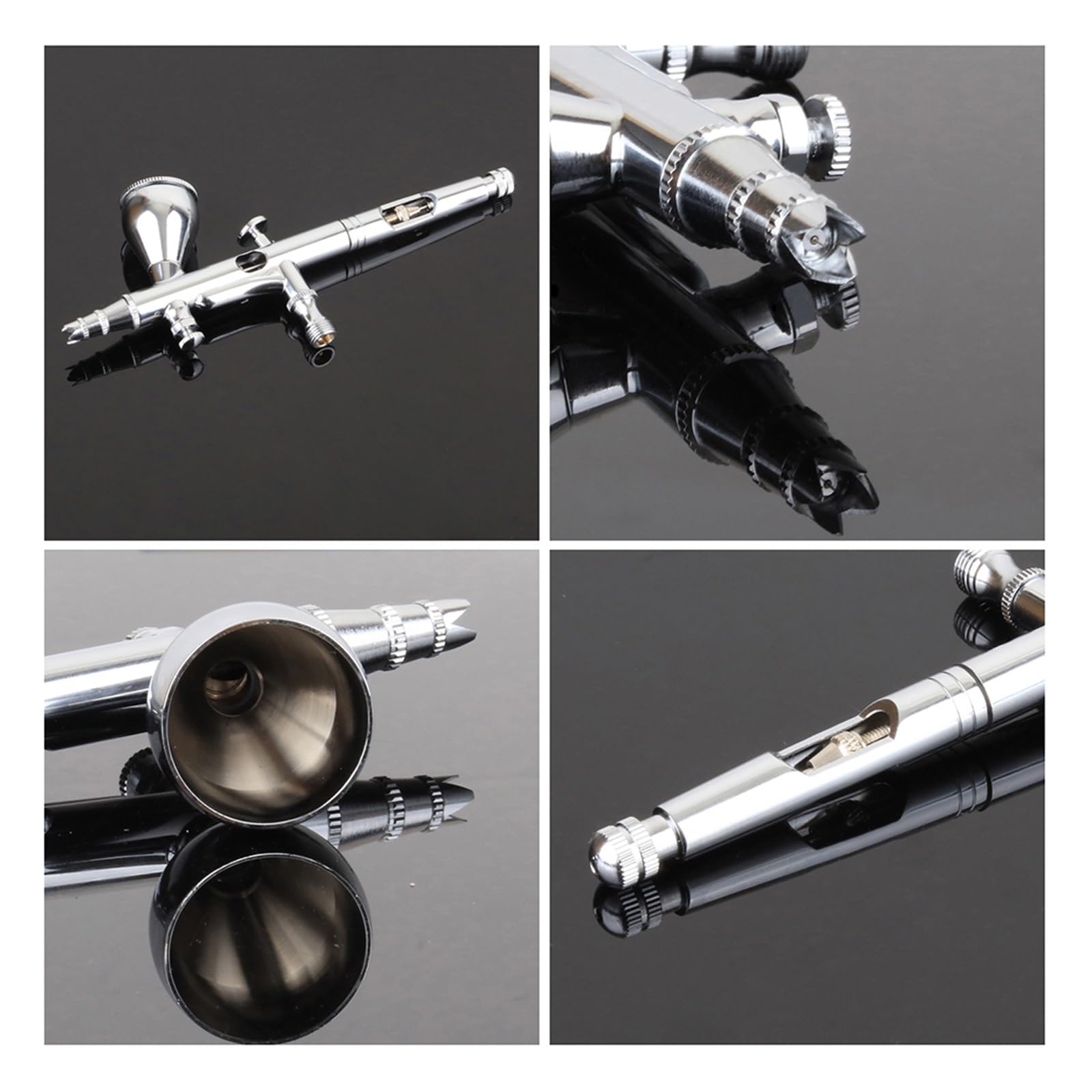 Zestaw aerografów, dysza 0,3 mm, pistolet natryskowy do malowania paznokci, modele w skali, kosmetyki mineralne, sztuka projektowania(D)