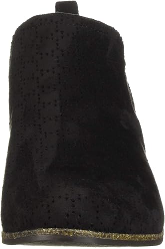 Miniatura 2 de Dr. Scholl's Shoes, Rate - Botines para mujer, Gamuza de microfibra perforada de color negro