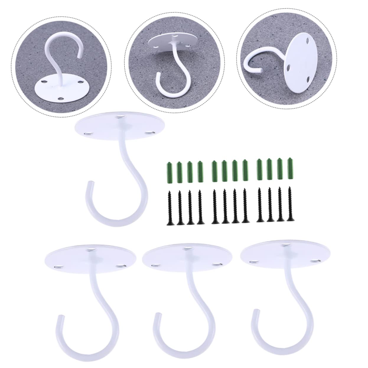 TOPBATHY 8pezzi Ganci Da Parete Metallo Per Piante Da Ganci Per Appendere Resistenti e Impermeabili Per Casa Bar e Hotel