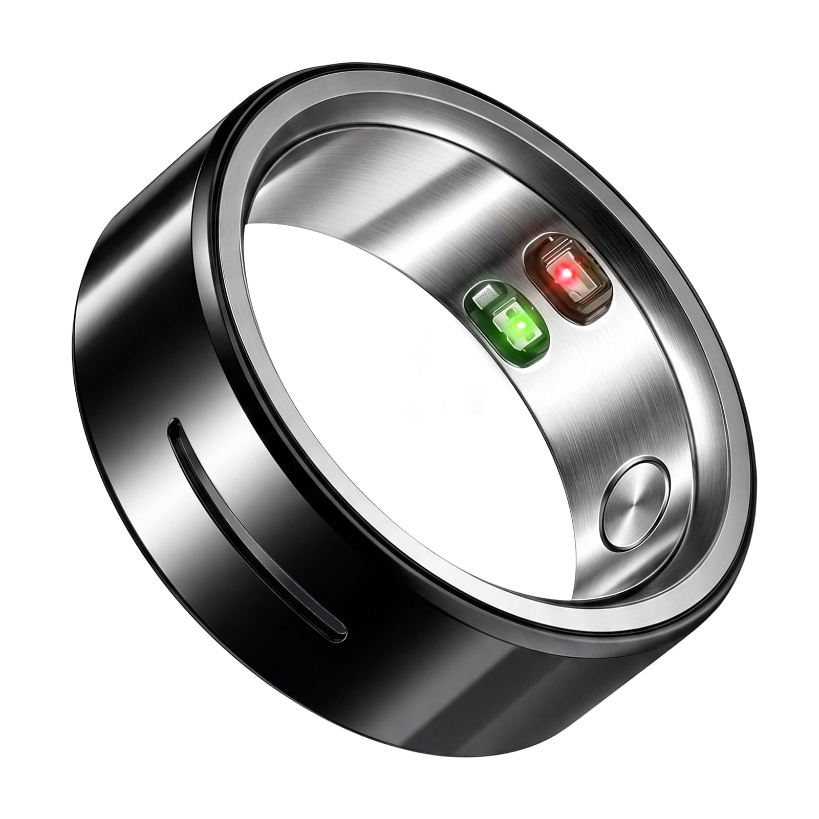 Smart Ring for Men Women – Fitness Health Tracker Ring Ceramic with Heart Rate, Size 10, Black-picture-38