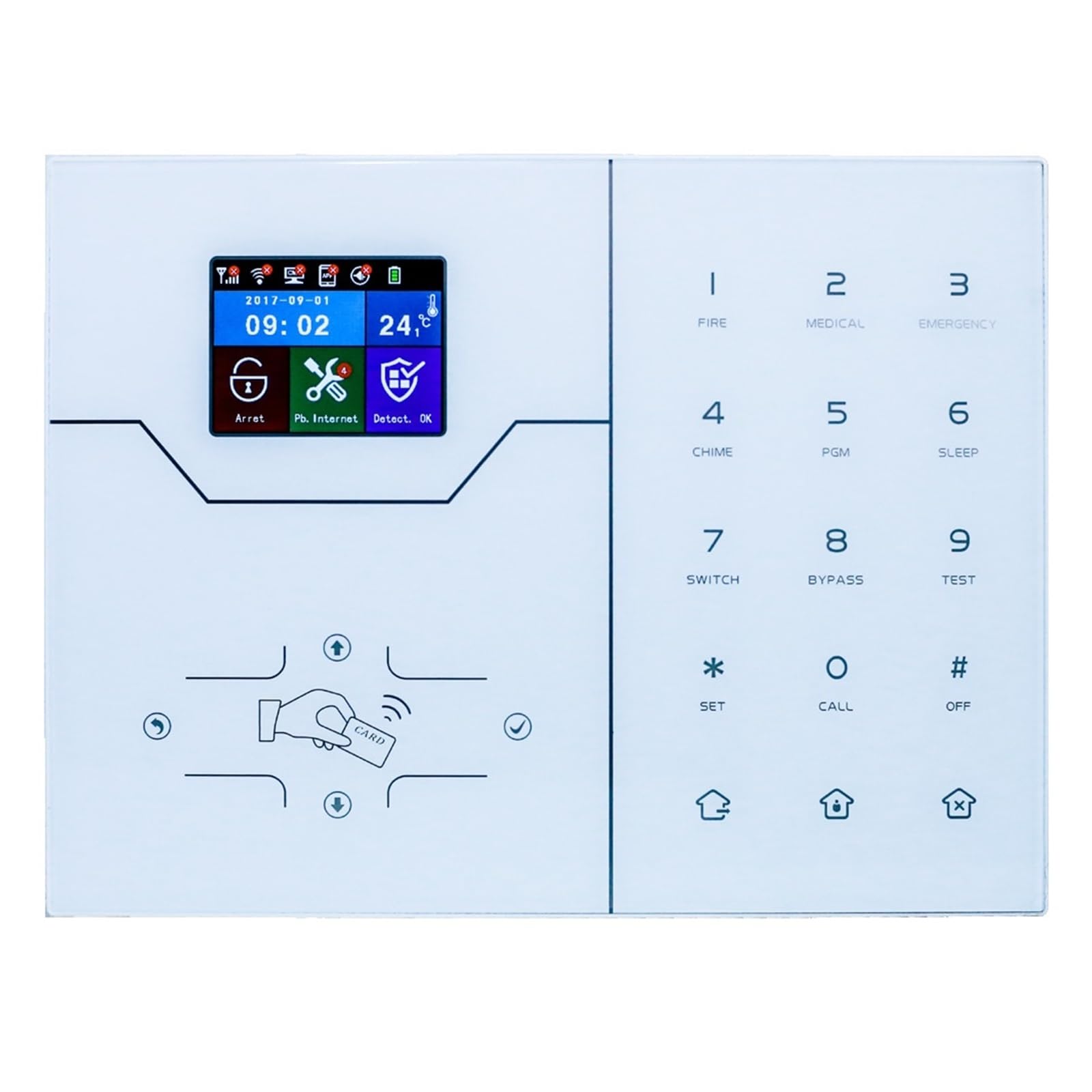 Sistemi Allarme Casa HA-VGW Wifi GSM di allarme Security Antifurto domestico con notifica push app