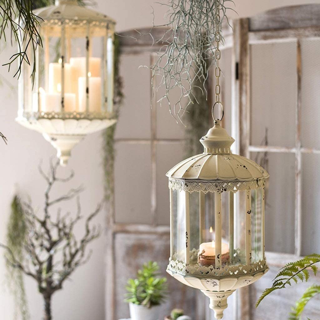 Kerzenhalter für Adventskranz, Kerzenständer, Schmiedeeisen, Glas, Kerzenhalter, Fensterdekoration, Hängend, Typ, Größe, Kerzenhalter Heim-Party-Dekoration