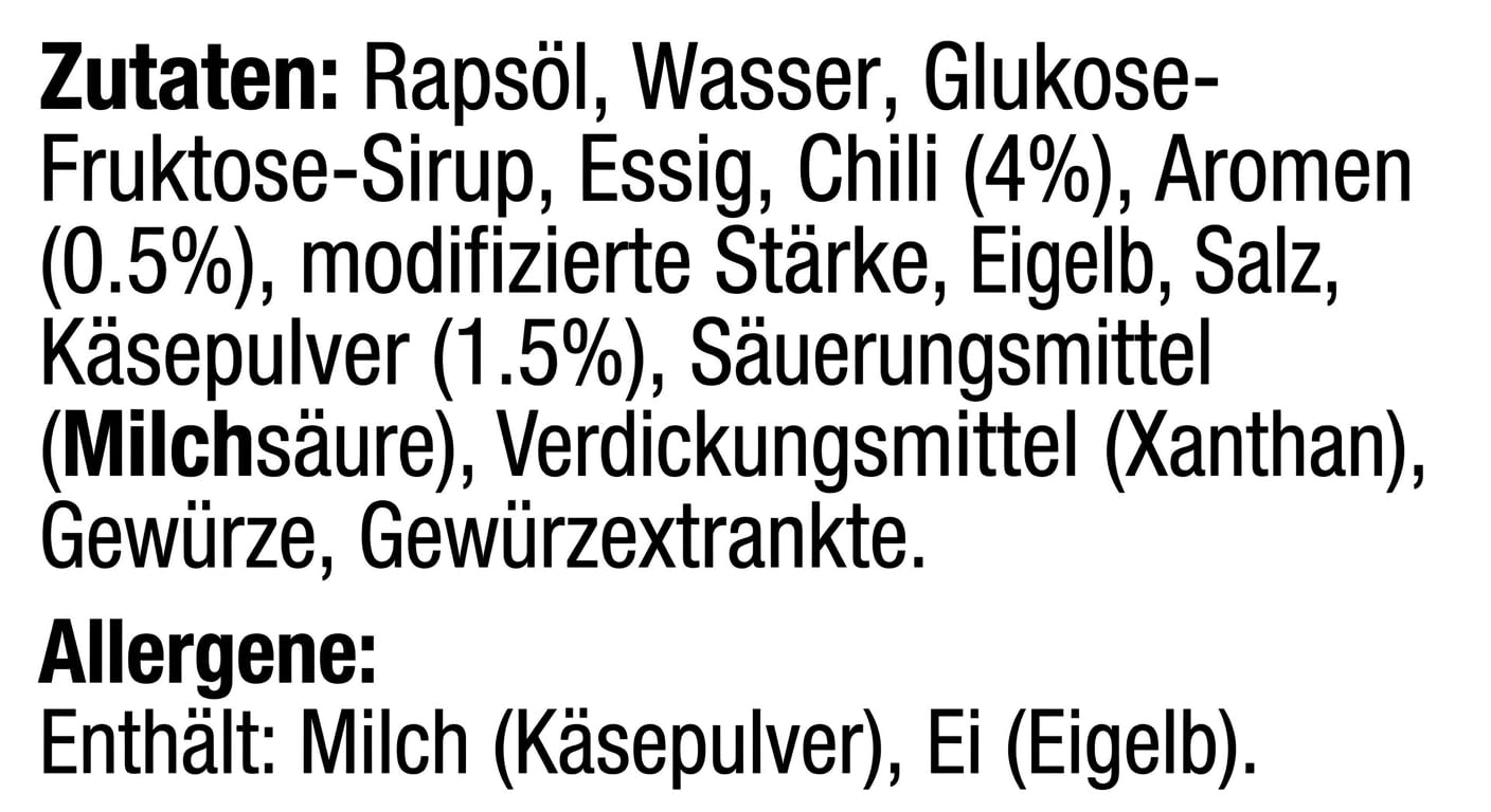 minafood Bundle für Chili Cheese Burger Sauce 3x2L vegetarisch