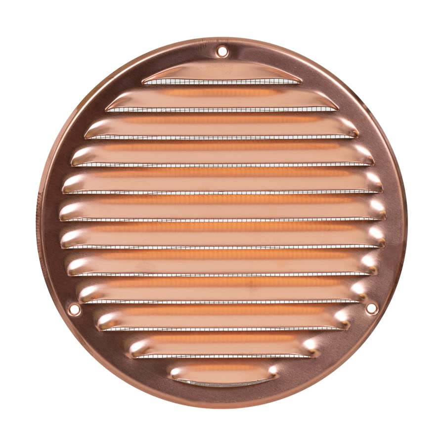 Ø 160mm / 6 inch Copper Ventilation Grille with Flyscreen - Air Vent Cover